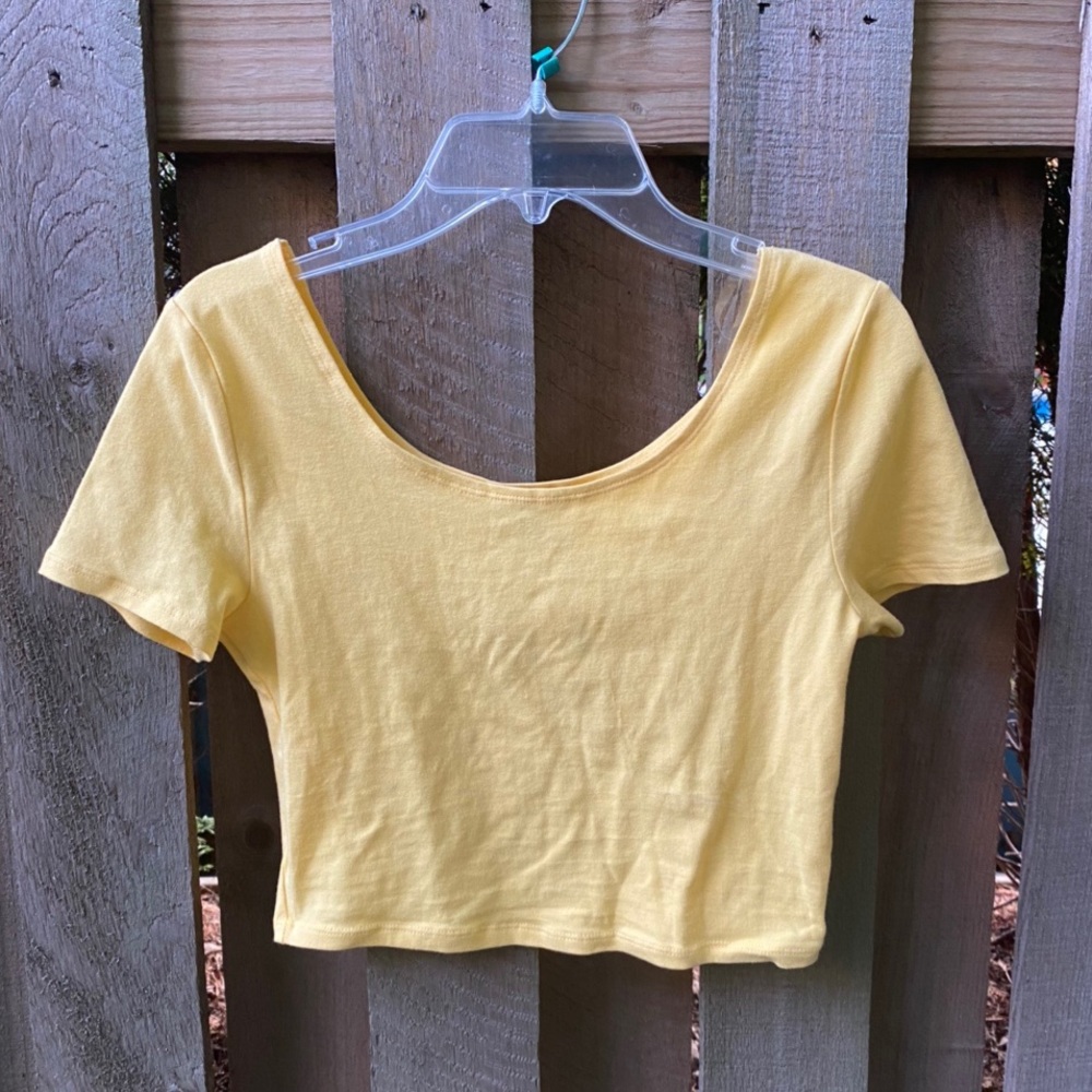 Yellow Charlotte Russe Crop Top
